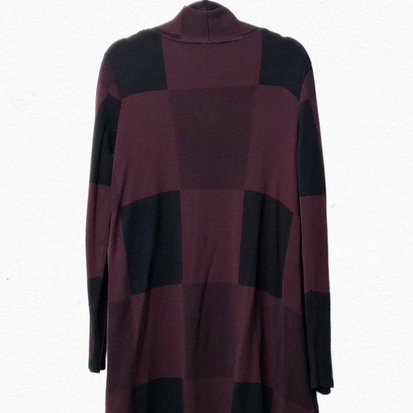 Lily Morgan Open Front Long Sweater Coat - Picture 2 of 4